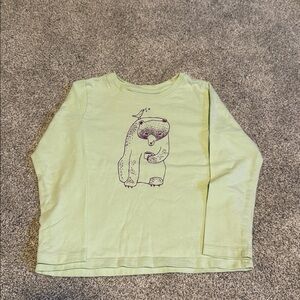 Tea Collection Bear & Bird Long Sleeved Tee Shirt